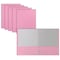 Better Office Products 2 Pocket Paper Folders Portfolio, Letter Size, Pink, 50PK 80132 - alternate 3
